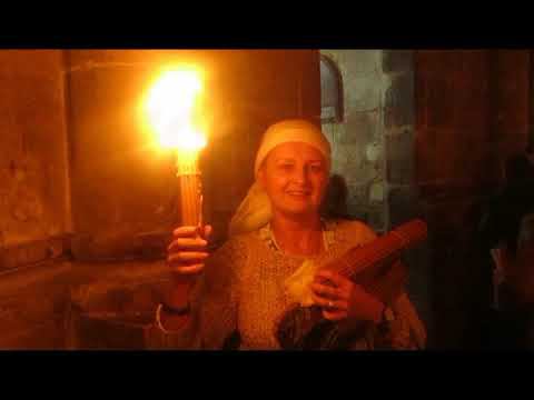 Пасха.Схождение Благодатного огня. Крестный ход вокруг кувуклии. смотреть онлайн