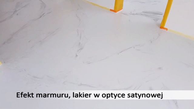 Posadzka z żywicy poliuretanowej z efektem marmuru. Marble effect. MP Interio. Czas-zywicy.pl