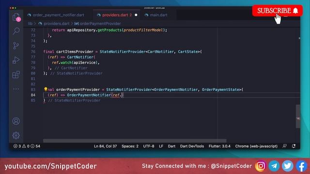 Grocery App - Flutter & NodeJS - Order Creation/Stripe Integration - EP16
