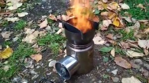 Печка Щепочница она же турбопечка она же печка Бонда из старого термоса.