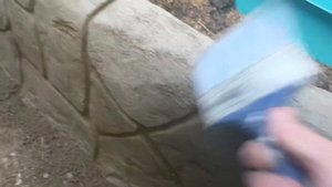 Бордюр для клумбы, пруд и водопад из бетона своими руками. Часть 2.