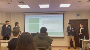 Защита кейса "Москва - территория спорта" в НИУ ВШЭ. Команда ГБОУ Школа 1273. 10.11.2023