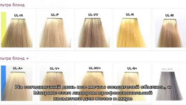 Выбираем лучшую серию краски Matrix, обзор палитры смотреть онлайн