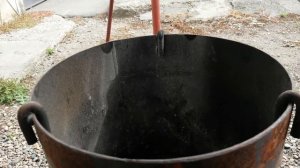 Простейшая печь для казана из газового балона