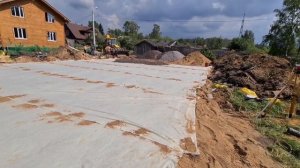 Участок на болоте в Ленинградской области. Заливка фундамента.