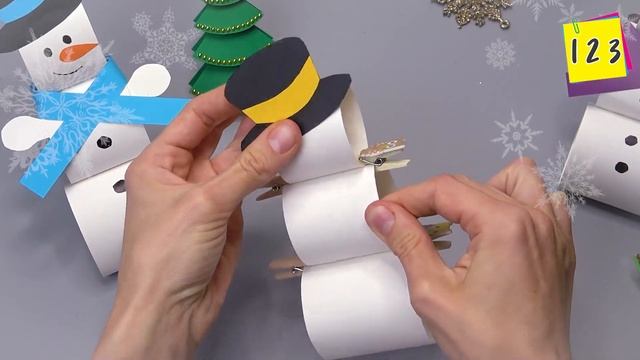 Snowman paper | Christmas paper crafts 2023 смотреть онлайн