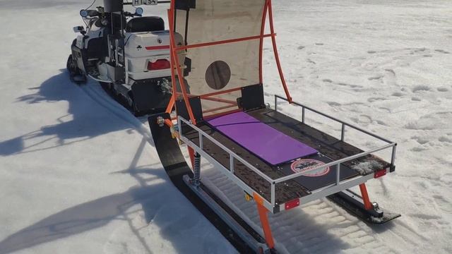 Сани складные для снегохода "ВАНЁК-200 С" смотреть онлайн