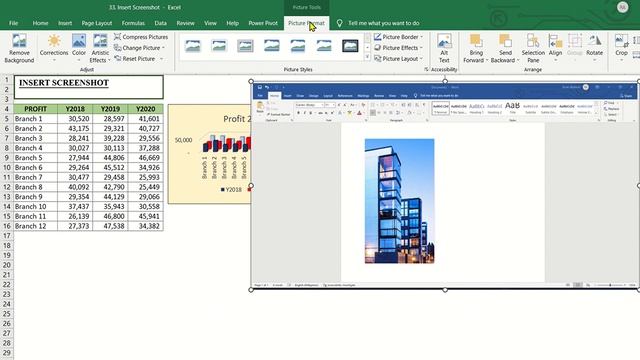 MASTERING EXCEL: INSERTING SCREENSHOTS LIKE A PRO