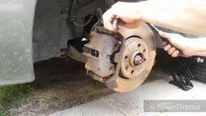 как снять стойку амортизатора Рено Сценик