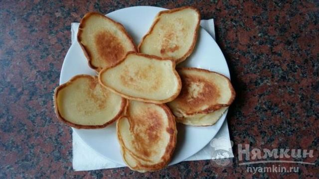 Мягкие оладьи с бананом