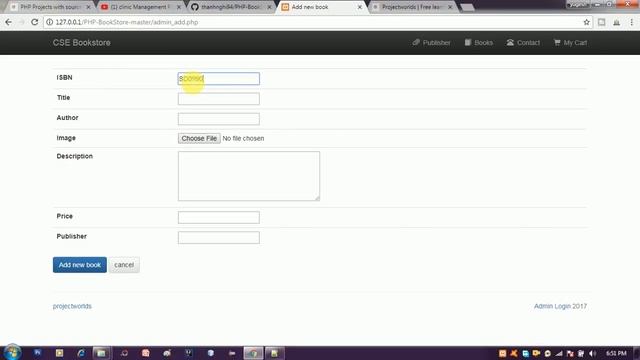 Online Book Store Project in PHP
