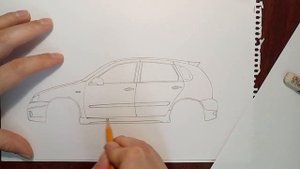 Рисуем Ладу Калину спорт БПАН