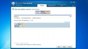 How to recover partitions with EaseUS Todo Backup?