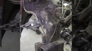 Вытягиваю лонжероны на Ниве часть6.