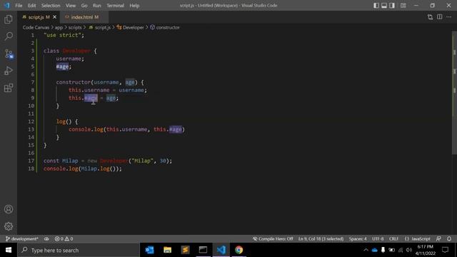 JavaScript Class Privates !