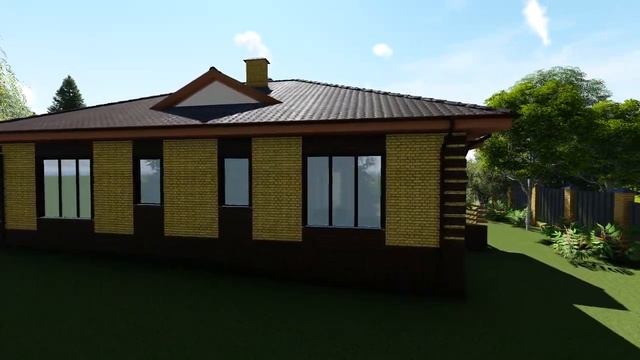 Готовый проект одноэтажного дома на 2 семьи в Туле и Москве смотреть онлайн