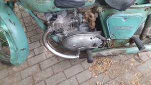 Завёл ИЖ56 с коляской.