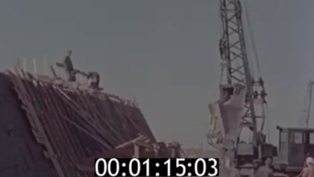 Гурьев (Атырау) Строительство Моста Через реку Урал (Центральный Мост) 1955-1965 гг смотреть онлайн