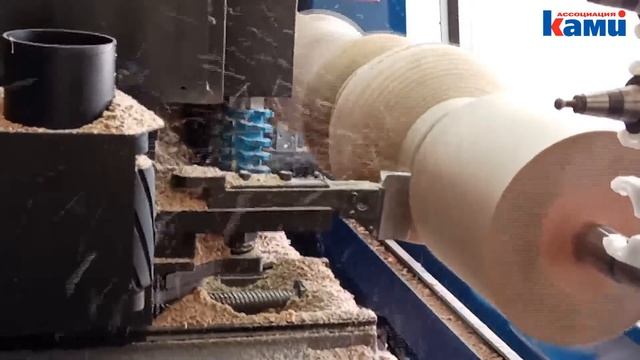 Токарно фрезерный универсальный центр с ЧПУ SCHNITZER NERO | Изготовление балясины из бревна смотреть онлайн