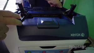 Xerox WorkCentre 6015 - Unusual paper jammed inside the printer