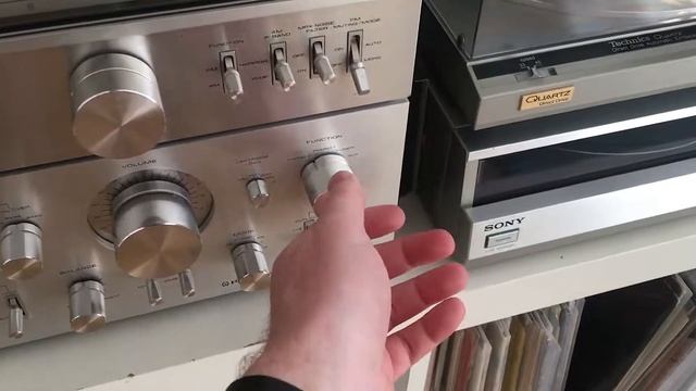 RotoR Fünf Schallplatte auf Sony PS FL 5 Schallplattenspieler an Pioneer SA 8500II Amplifier.