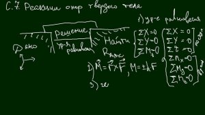 Теоретическая механика. Задание С7 (часть 1) из сборника Яблонского
