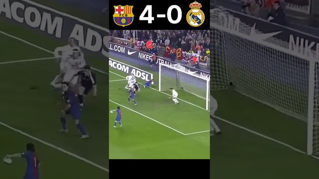 BARCELONA 11-0 REAL MADRID.. LALIGA FINAL.. 2006-07.. #football #highlights