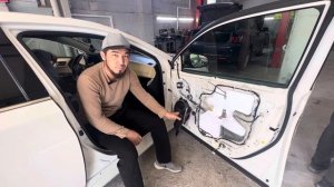 Тайота Камри 2011.    Адаптация стеклоподъемник