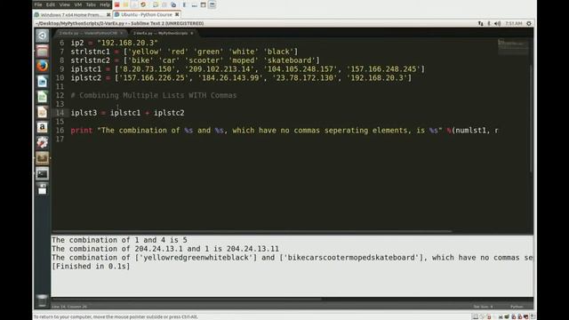 Python programming using Lists - Basics of one of the easiest scripting languages known to man