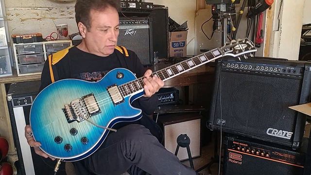 Gibson Les Paul Custom Azul смотреть онлайн