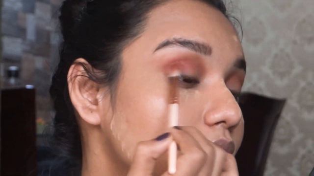 MAKEUP TUTORIAL FOR BEGINNERS||BERRY MONOCHROMATIC  MAKEUP LOOK.||By Chaitali das
