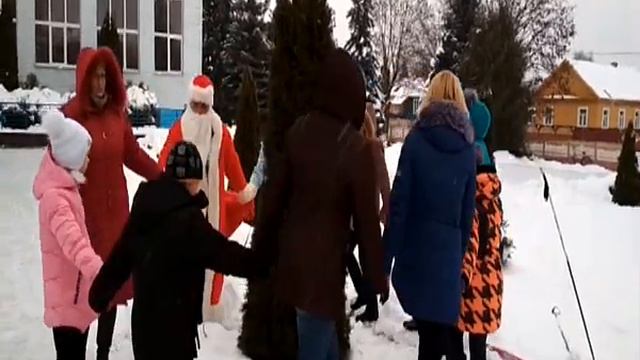 Белицкий детский сад- средняя школа ЛИдского района поздравляет с Новым Годом" смотреть онлайн