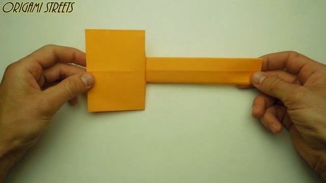 Оригами лопата из бумаги