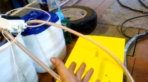 Напыление ппу, первый опыт с мотокомпрессором.
