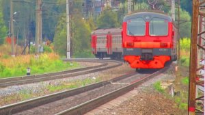 Электропоезд ЭД4МК-0073 перегон Латышская-Нара 17.09.2017