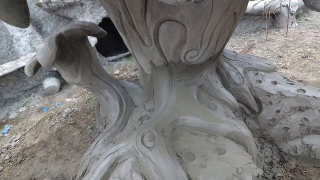 оформление клумбы . как сделать камень из цемента своими руками.оформление фасада вход в дом. смотреть онлайн