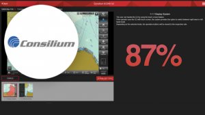 87% - Consilium ECDIS G2, Safebridge - прохожу тест