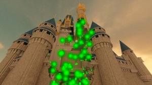 Замок Диснея разрушается Нанитами  // Teardown