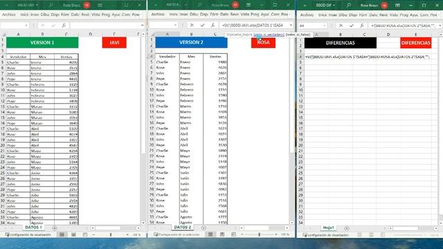 #123 COMPARAR DOS TABLAS EN DIFERENTES LIBROS смотреть онлайн