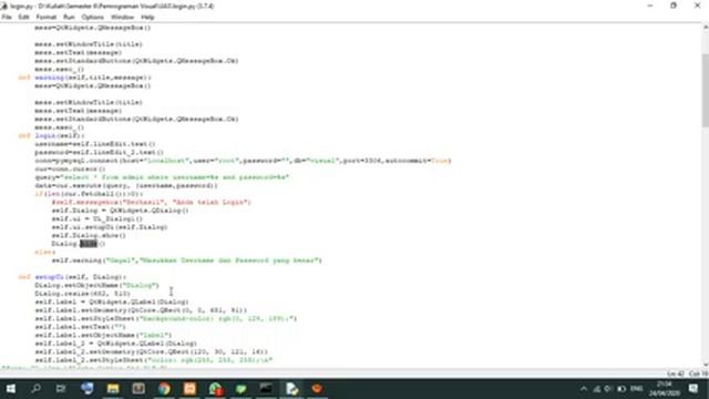 Tutorial Membuat Form Login dan Input Data Menggunakan QT DESIGNER dengan (PyQt 5, MYSQL, Python) смотреть онлайн