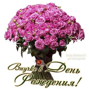 С ДНЕМ РОЖДЕНИЯ ВНУЧЕНЬКА ЛЮБИМАЯ!