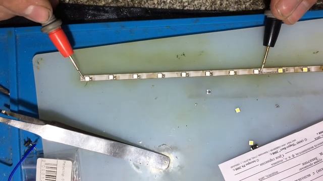 Замена всех светодиодов подсветки в TV LG24LH450U смотреть онлайн