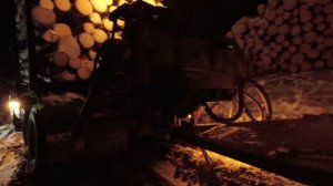 Все тонут на новой делянке! Утопил  прицеп.  Не смогли вытащить вольво..mp4