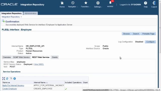 Oracle E-Business Suite Integrated SOA Gateway - PL/SQL API as REST Service смотреть онлайн