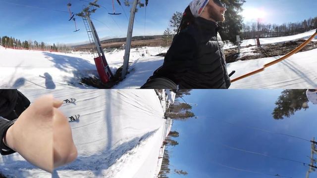 Лыжи, Снежный, 360°. смотреть онлайн