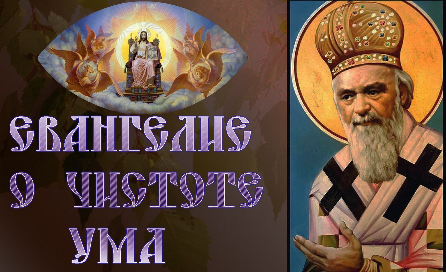 Евангелие о чистоте ума. свт. Николай Сербский смотреть онлайн