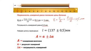 Измерительные приборы, нахождение цены деления