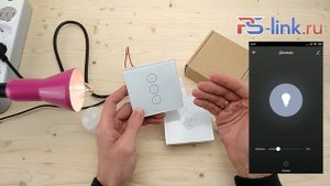 Умный одноканальный WIFI выключатель света с диммером Ps-Link WF-ED
