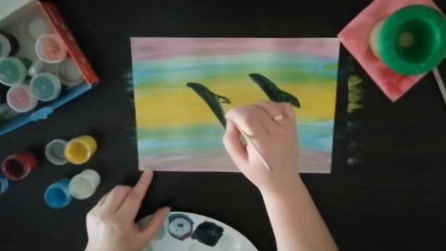 Рисование Дельфины для детей 6-7 лет