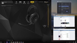 Corsair HS60 звук с наушников передается в микрофон... (Микрофон не вставлен)